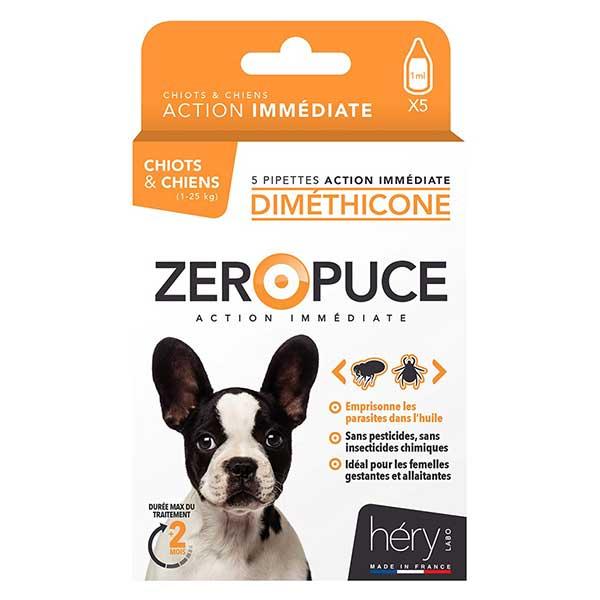 Diméthicone Pipettes Chien Zéro Puce 5X1