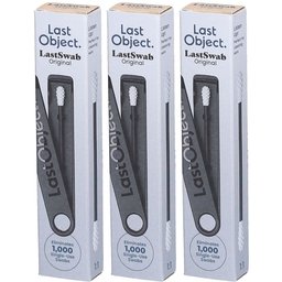 LastObject Coton-tige réutilisable noir avec étui