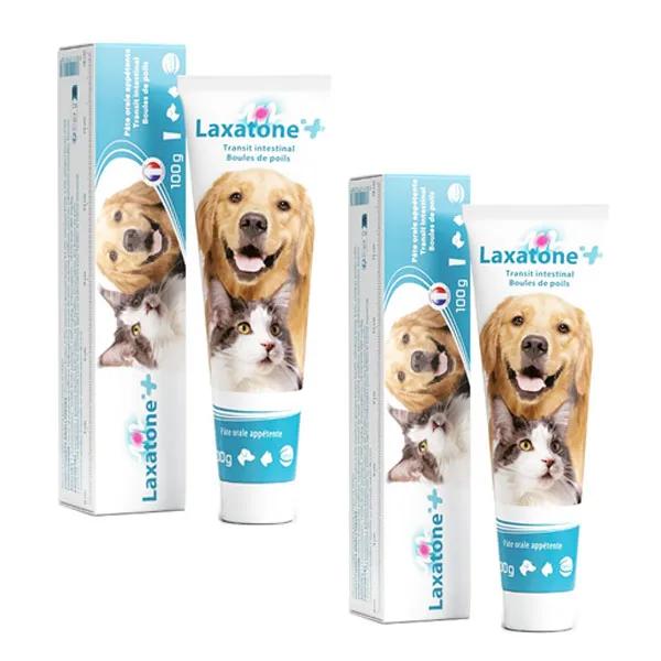 Laxatone Plus Complément alimentaire pour chiens et chats lot de 2 tubes 2x100g