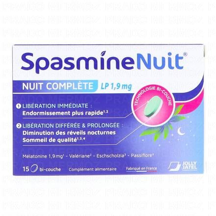 SPASMINE NUIT Nuit Complète LP 1.9mg x15 Comprimés