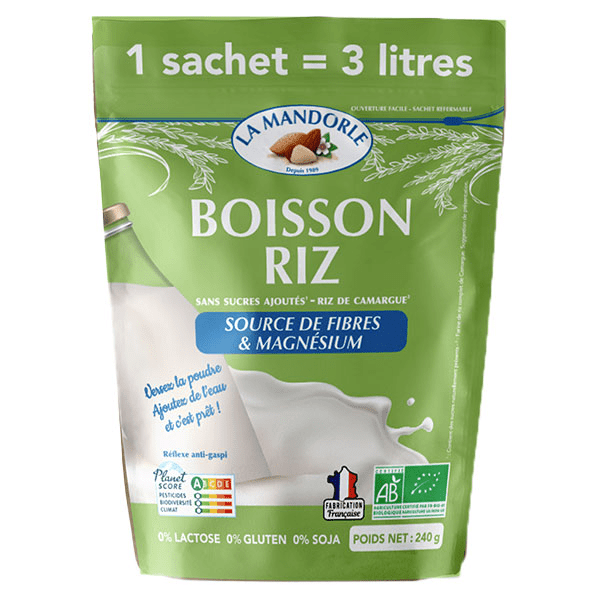 Boisson Végétale Riz en Poudre Bio 240g