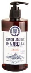 Savon Liquide de Marseille Multiusage Corps & Mains Amande Bio 1 Litre - Flacon-Pompe 1000 ml