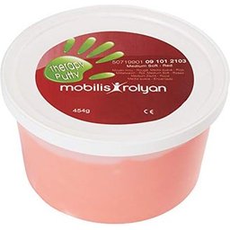 Aide à l'exercice Dynamic Putty Putty Putty Rouge Semiblando 450 Gr