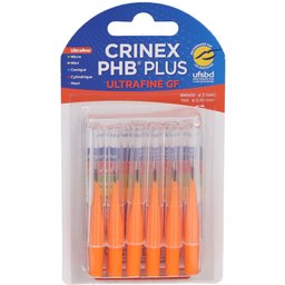 - PHB Plus - Brossette interdentaire cylindrique compacte. ultrafine, orange