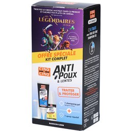 Cinq SUR Cinq Kit Complet Anti-Poux & Lentes