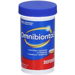 Omnibionta®3 Defense | Immunité | Vitamine C, D & zinc | 1 mois