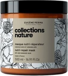 Eugène Perma Collections Nature Masque Nutri-Réparateur Cheveux Secs et Sensibilisés 200 ml - Pot 500 ml