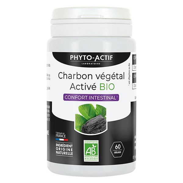 Digestion Gélules Charbon Végétales Bio 60 gélules