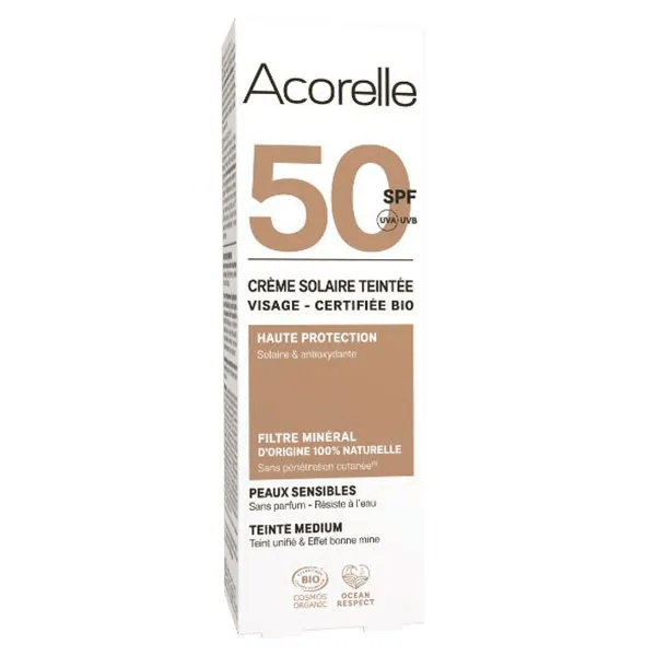 Crème solaire visage teintée Médium 50ml