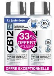 White 12 Heures Bain de Bouche Lot de 2 x 250 ml - Lot 2 x 250 ml