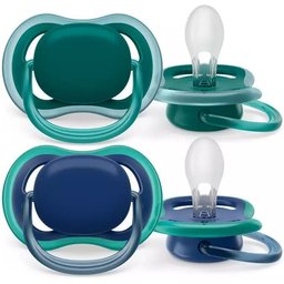 Philips Avent Tétine +6 mois Ultra Air Bleu nuit - Vert
