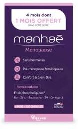 Manhaé Ménopause 120 Capsules dont 1 Mois Offert - Boîte 120 capsules