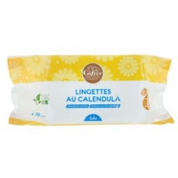 Lingettes Nettoyantes Calendula 70unts