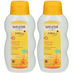 huile de toilette bébé calendula