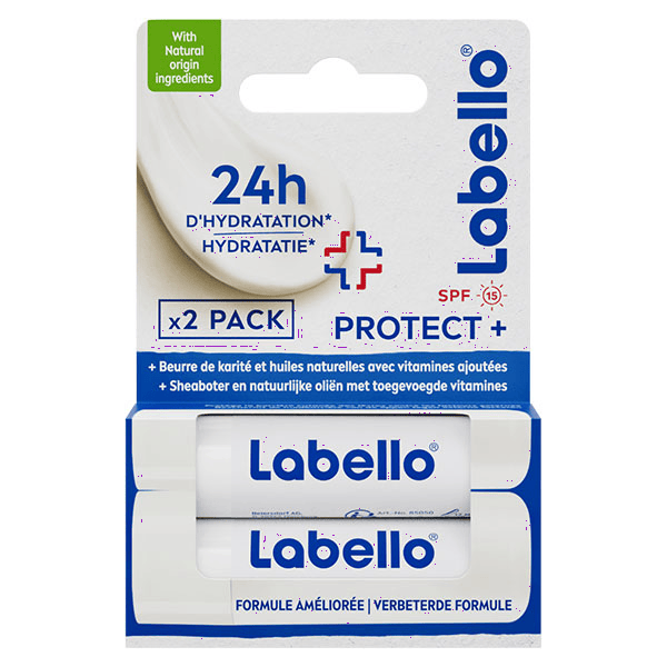 Stick Soin des Lèvres Hydratant Protect+ Lot de 2 x 4,8g