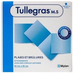 Tulle Gras Solvay Pansement Vaseliné 10 Unités
