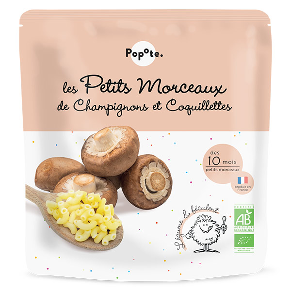 Les Petits Morceaux Champignons Coquillettes 190g