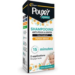 Pouxit Shampooing Anti-Poux & Lentes Parfum Abricot