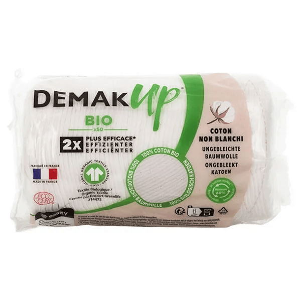 Demak'Up Bio Disque à Démaquiller Ovale 50 unités