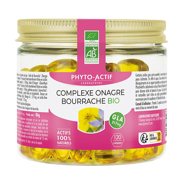 Complexe Onagre Bourrache 120 Capsules