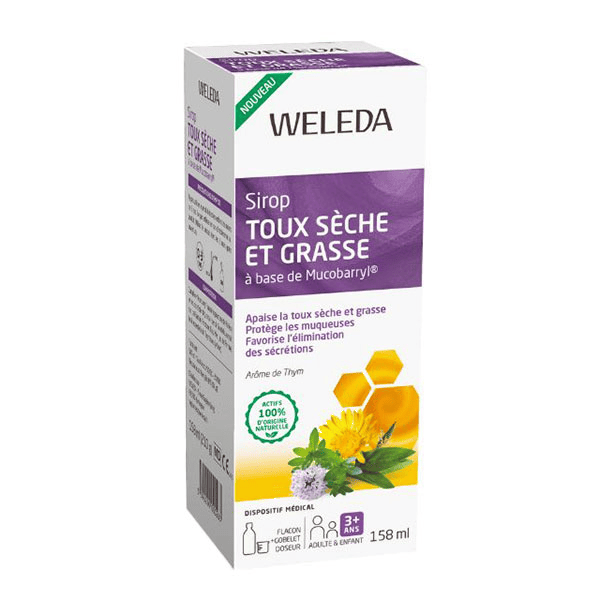 Sirop toux sèche et grasse à base de Mucobarryl® 158ml