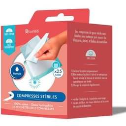Compresse Stérile Gaze 5x5cm 25uts