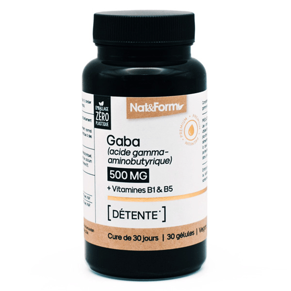 GABA + Vitamines B1 & B5 nervosité 30 gélules