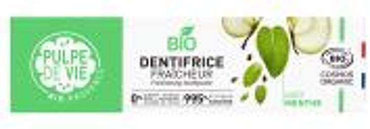 Dentifrice Fraîcheur Goût Menthe à l'Extrait de Pomme Bio 75 ml - Tube 75 ml