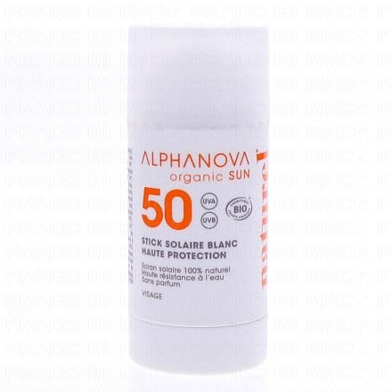 Organic sun - Stick Solaire Blanc SPF50 15g