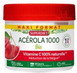 Acérola 1000 Bio 60 Comprimés - Boîte 60 comprimés