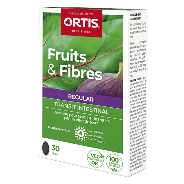 Transit Intestinal Fruits & Fibres Regular 30 comprimés