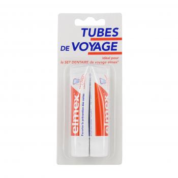 Dentifrice protection anti-caries tubes de voyage lot de 2 tubes 12ml