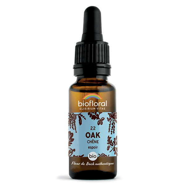 Fleur De Bach 22 Oak Chene Compte Gouttes Bio Demeter 20 ml