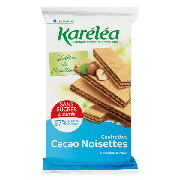 Biscuits Sans Sucres Ajoutés Gaufrettes Cacao Noisettes 200g