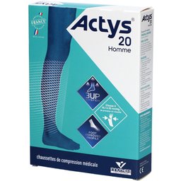 Homme - Chaussette médicale de compression, classe 2, pour homme. gris, normal, t