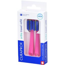 Curaprox CS 5460 recharges orthodontie voyage rose (2 pièces)