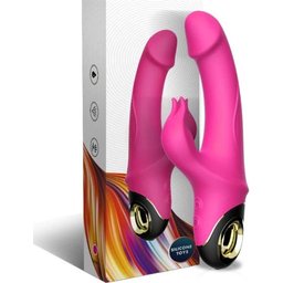 Meteror Gode Vibrateur Rabbit Rotator Fuchsia 1ut