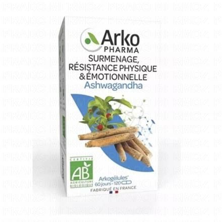 Arkogelules - Ashwagandha bio 120 gélules