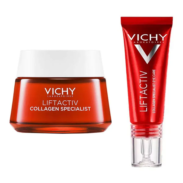 Routine Anti-Rides et Fermeté Liftactiv Crème de Jour Collagen Specialist 50ml & Soin Yeux 15ml