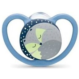 Sucette en silicone Space Night 6-18M 1ud