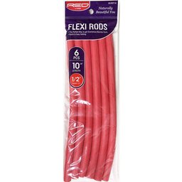 Flexi Rods 10 1/2 Red Flexible Rollers 6uts