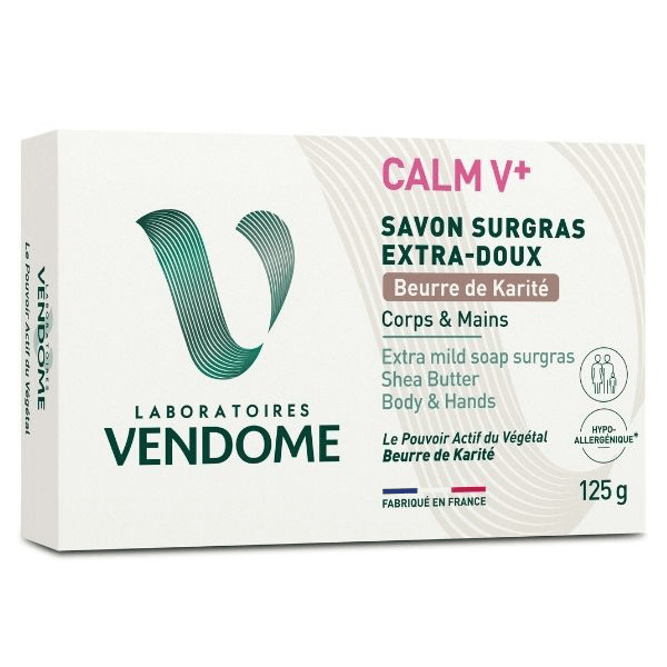 - Savon Surgras Extra-Doux Beurre de Karité CALMV+ 125g