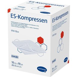 ES Compresses stériles 12 plis 10 x 10 cm