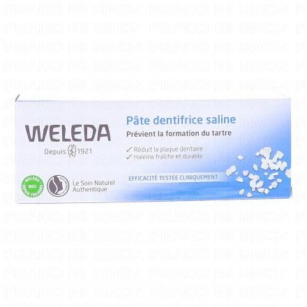 Pâte dentifrice saline bio tube 75ml