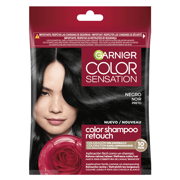Color Shampoo Retouch Coloration Semi-Permanente Noir