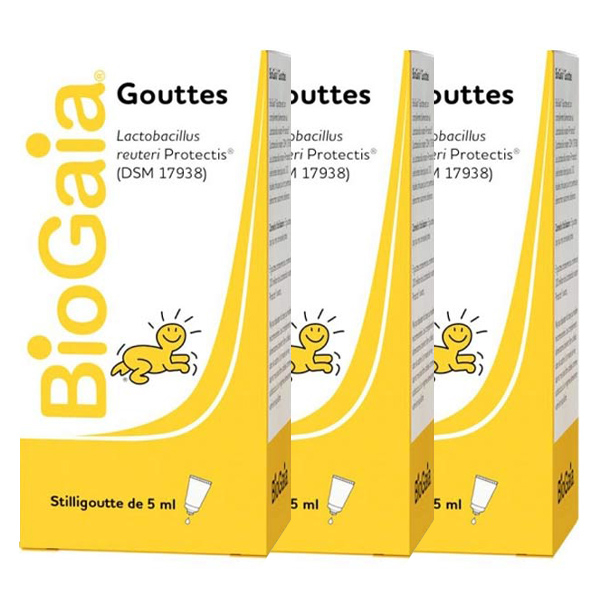 Probiotiques Gouttes Lactobacillus Reuteri Protectis 5ml Lot de 3