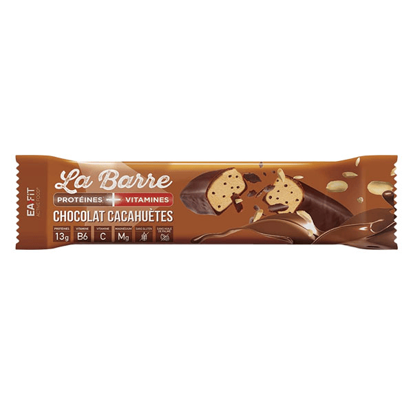 La Barre Protéinée Prot+Vit Goût Chocolat & Cacahuète 49g