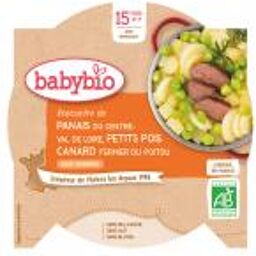 Panais du Val de Loire Petits Pois Canard Fermier du Poitou au Romarin - Carton 1 assiette de 260 g