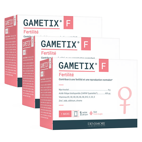 Gametix F Booste la Fertilité Cure 3 mois (Lot 3x1 mois)