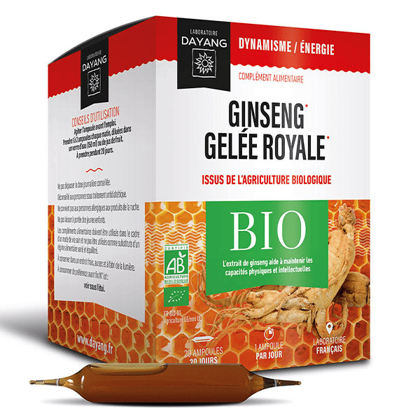 Ginseng Gelée Royale Bio 20 ampoules